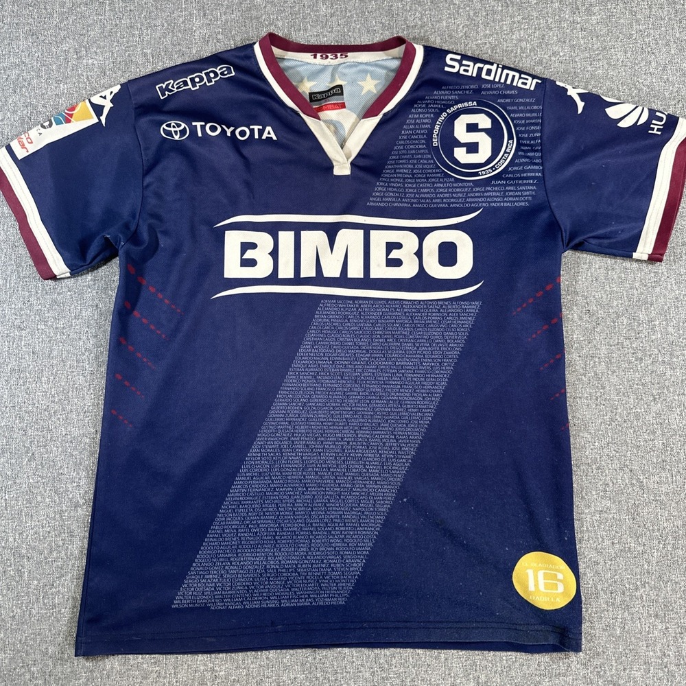 Deportivo Saprissa Kappa Soccer Jersey Bimbo Costa Rica Futbol Shirt‎